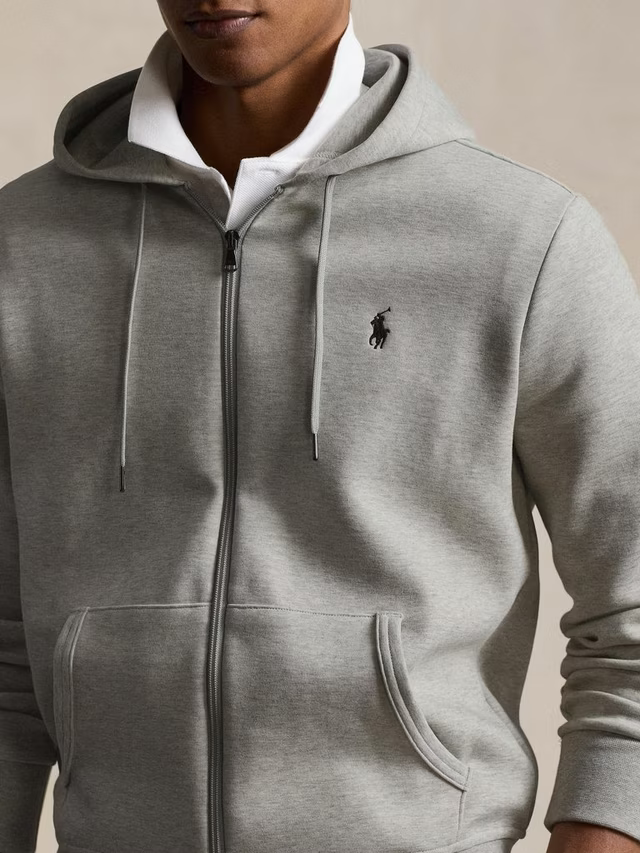 Polo Ralph Lauren Cotton Blend Hoodie, Lt Sport Heather(Grey)