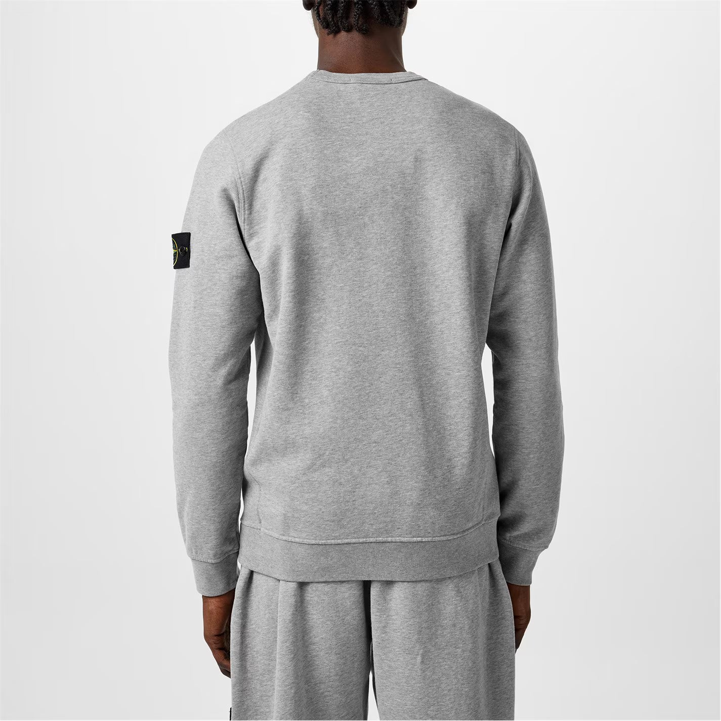 Stone island - Gray crew neck sweatshirt (cotton)