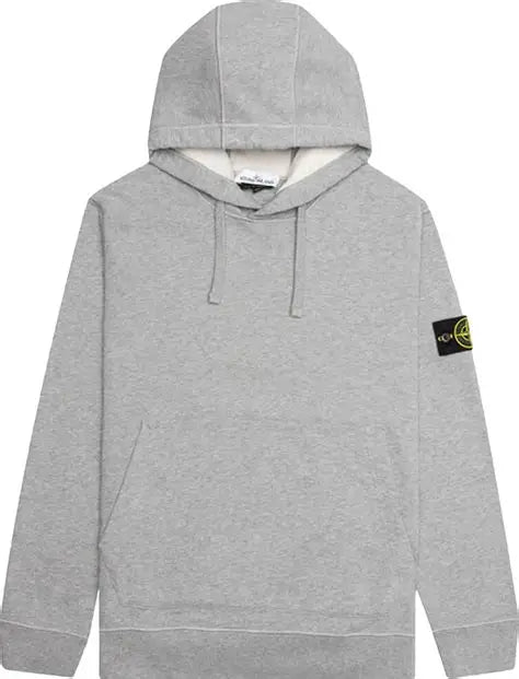Stone Island Black or grey cotton hoodie