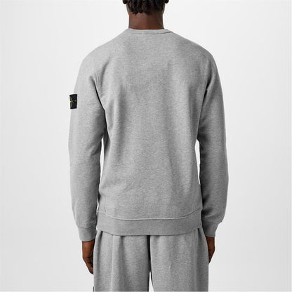 Stone island - Gray crew neck sweatshirt (cotton)